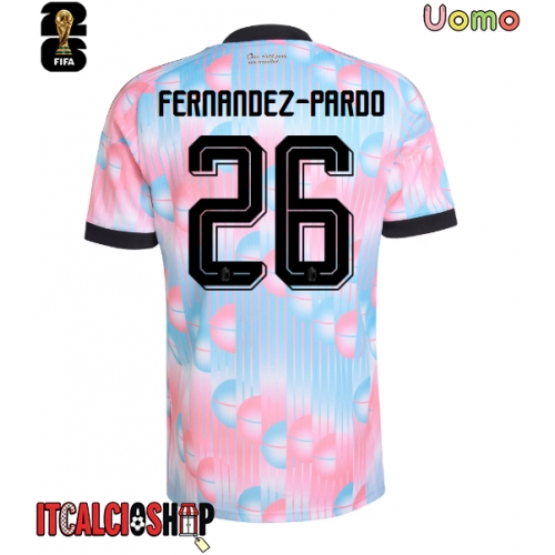 Belgio Matias Fernandez-Pardo #26 Seconda Maglia Mondiali 2026 Manica Corta